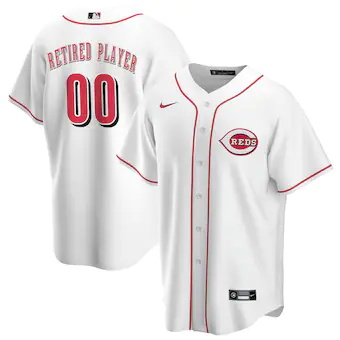 mens nike white cincinnati reds home pick a player retired 